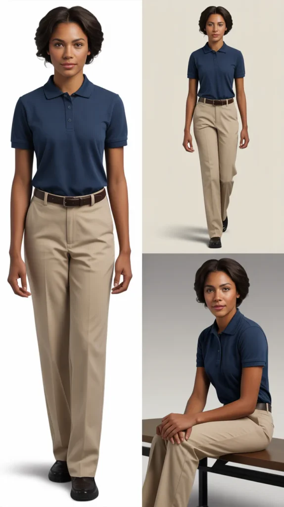 Polo Shirt with Khakis
