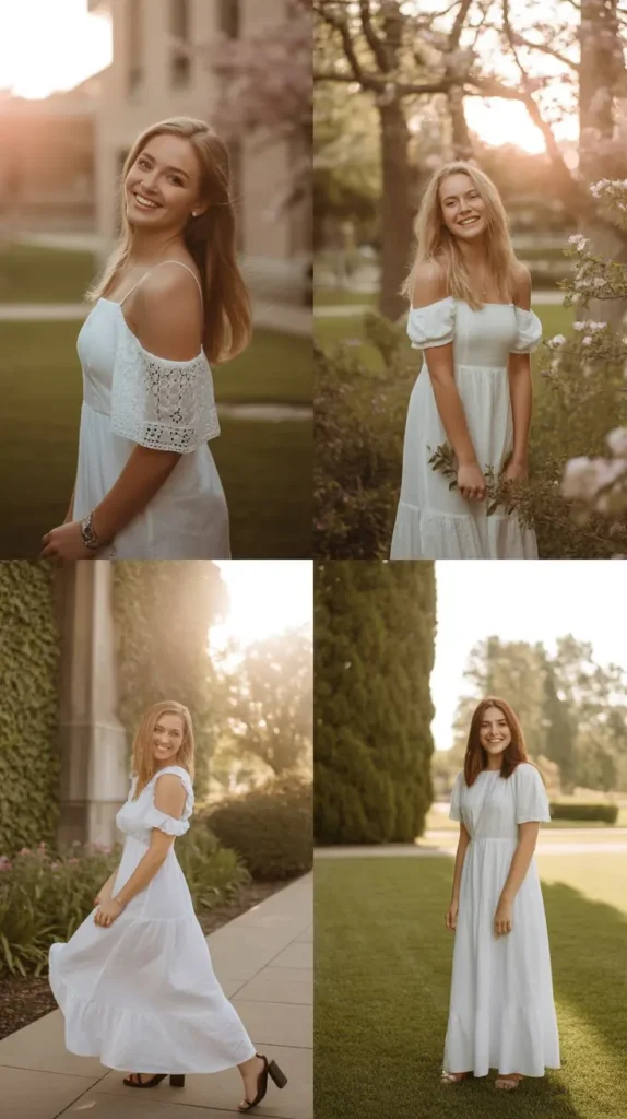 Flowy White Maxi Dress for a Romantic Vibe