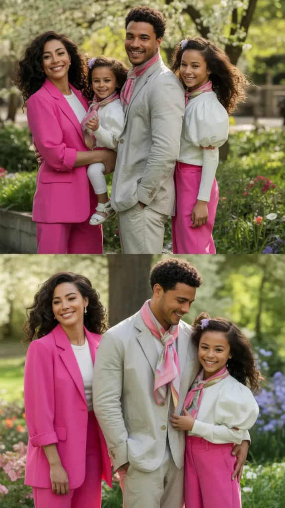 Hot Pink And White Easter Coordination