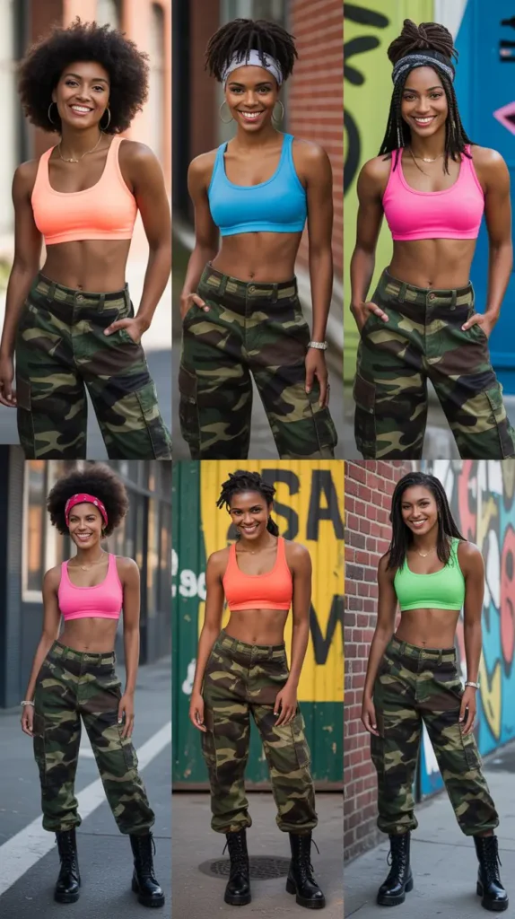 Camo Pants With Sports Bras