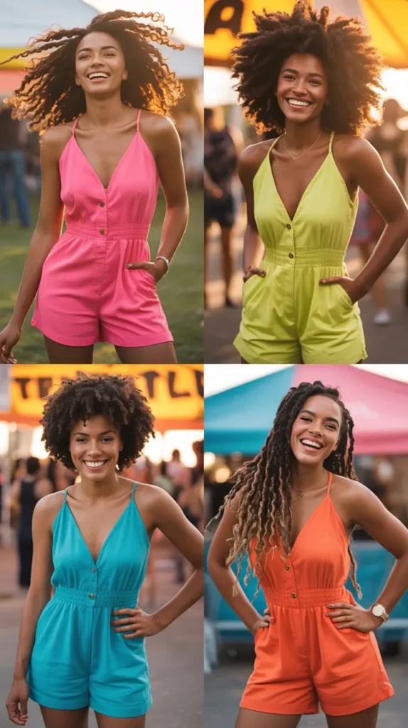 Bright Romper Outfit