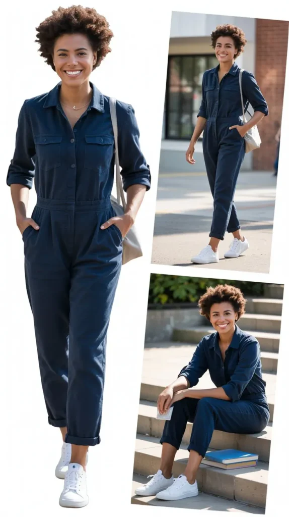 Jumpsuit with Sneakers