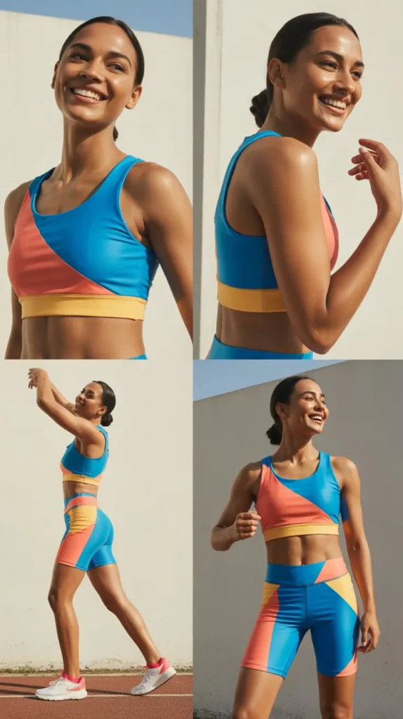 . Color Block Sportswear Set