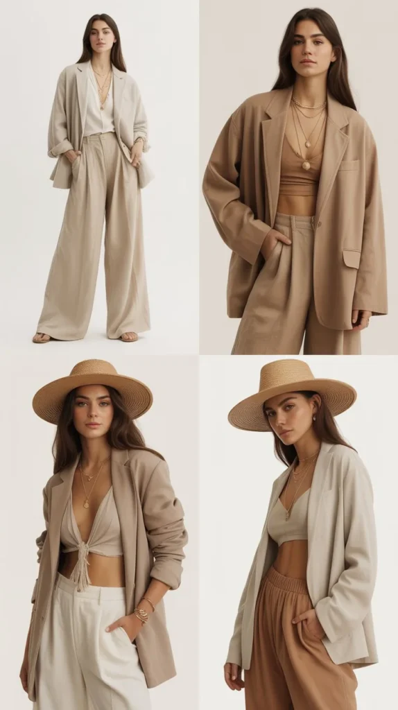 Neutral Monochrome Boho Outfit