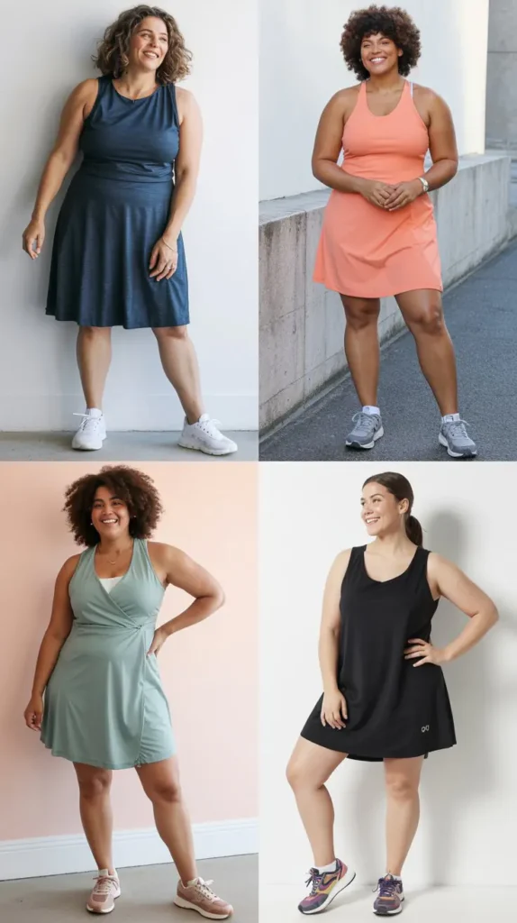  Athletic Dress With Sneakers