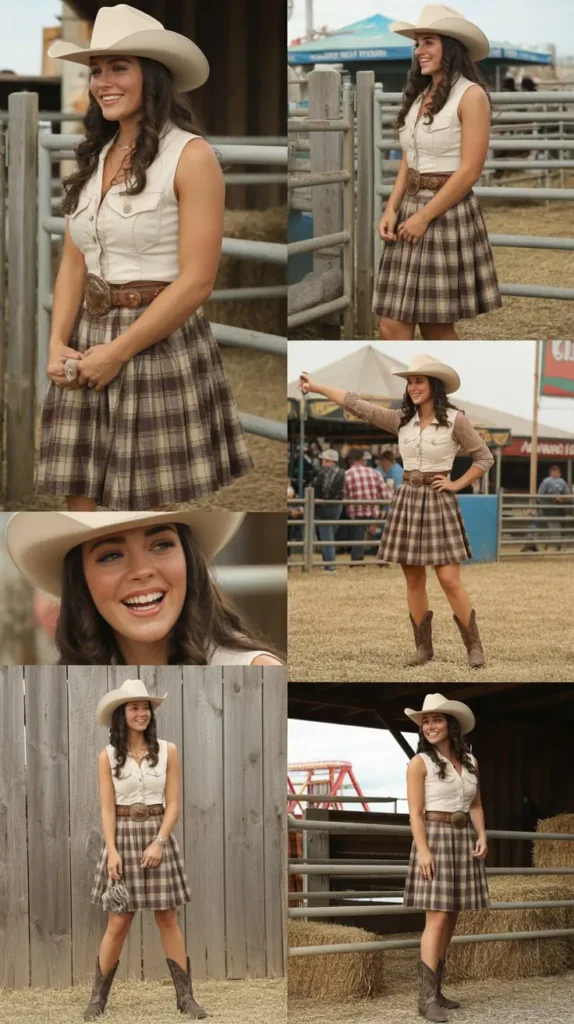 Plaid Dress Rodeo Charm Outfit