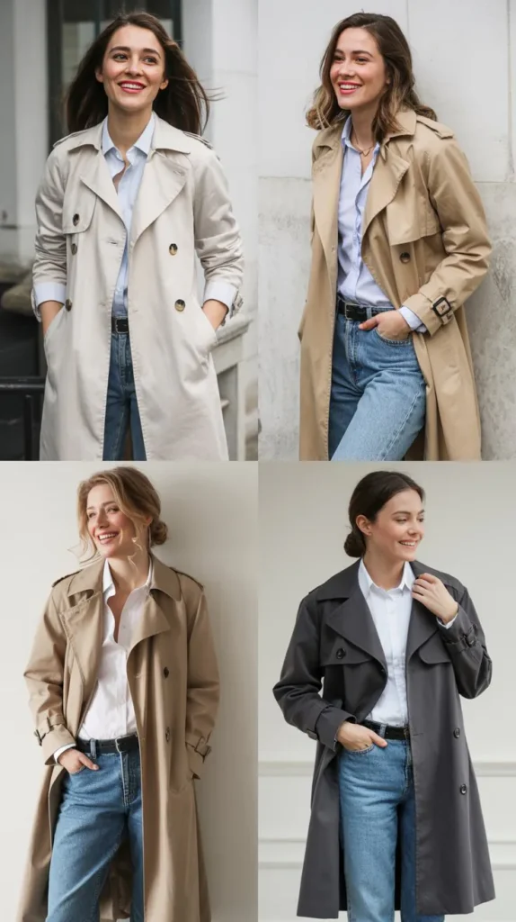 Trench Coat with Jeans