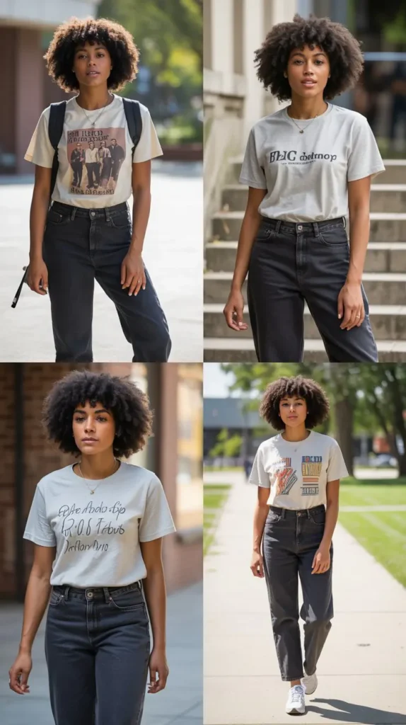  Classic Jeans and Graphic Tee
