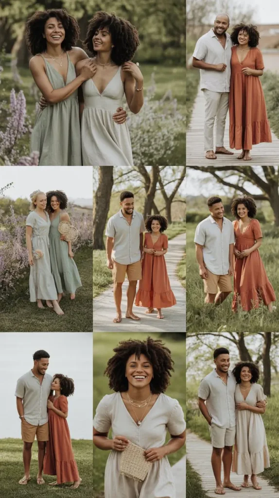 Modern Boho Easter Family Outfits