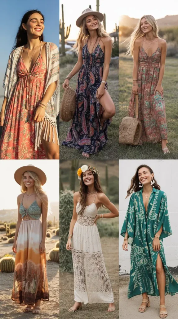 Flowy Maxi Dress Look