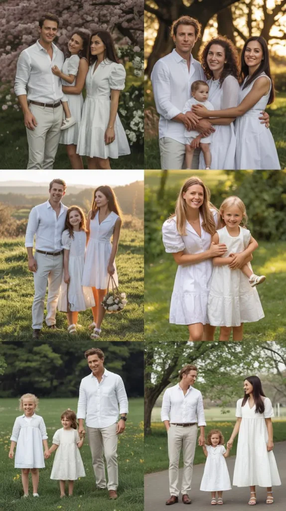All-White Easter Family Outfit Ideas