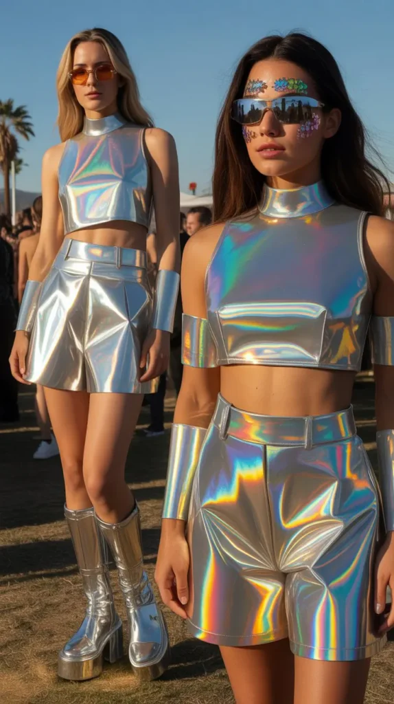 Metallic Two-Piece Sets