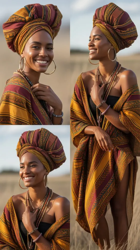 Afrocentric Headwrap Statement