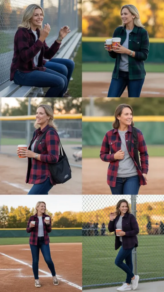 Plaid Shacket and Denim Combo