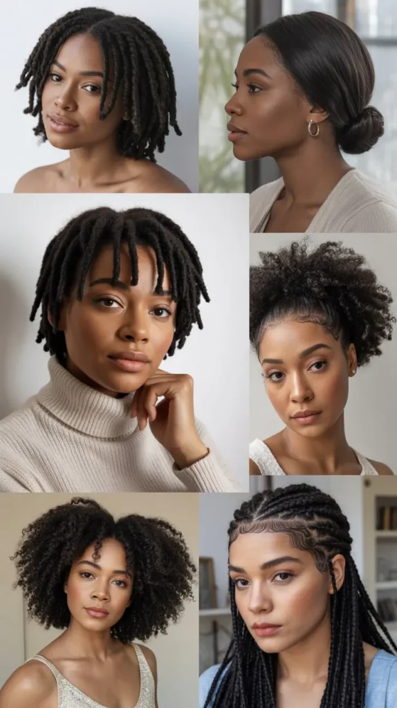 Stretched Locs with Blunt Ends