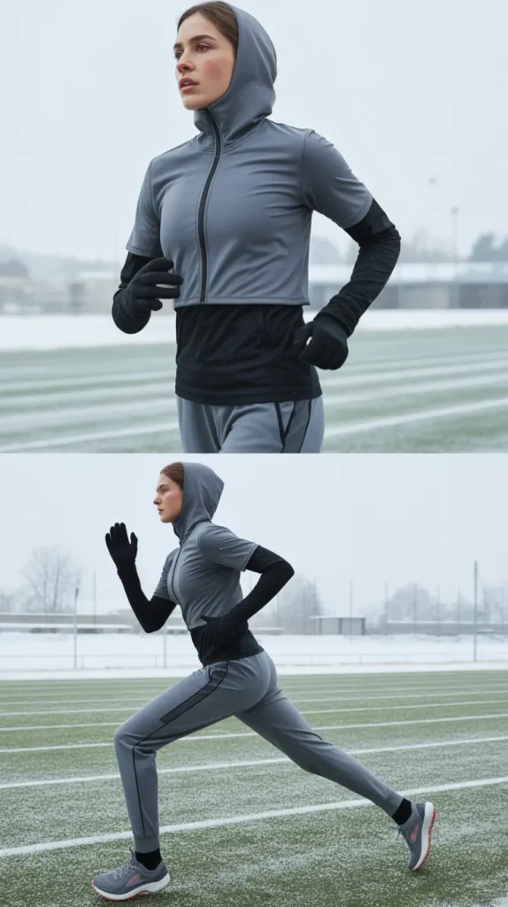 Hoodie With Joggers and Base Layer