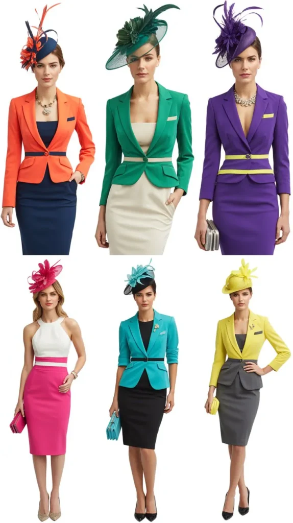 Bright Color Block Derby Style