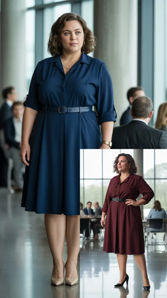 Belted Shirt Dress for All-Day Comfort