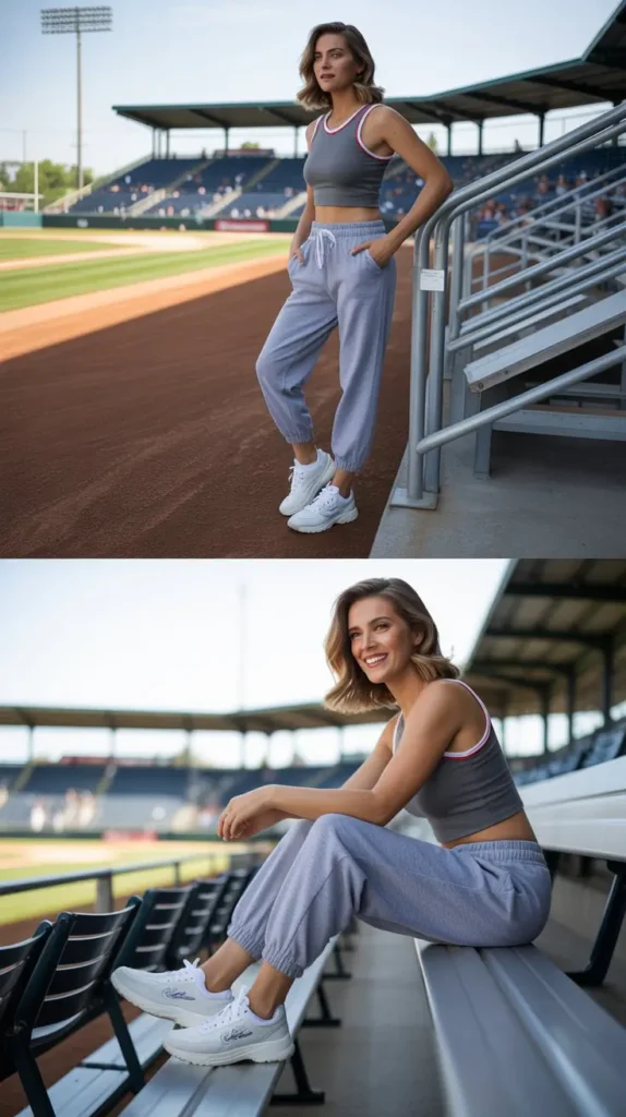 Jogger Pants and Tank Top Combination