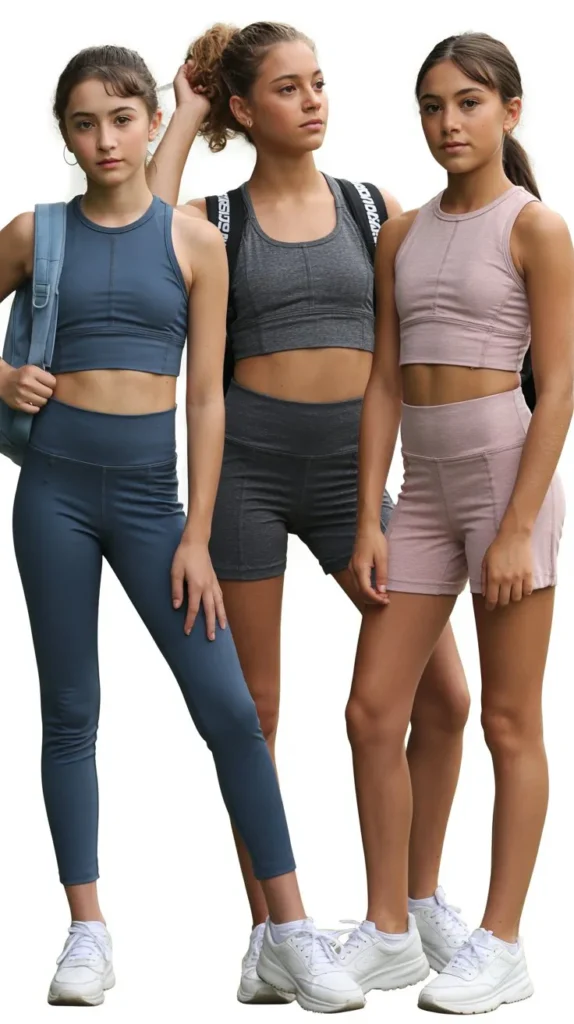 Joggers with Crop Top and Jacket