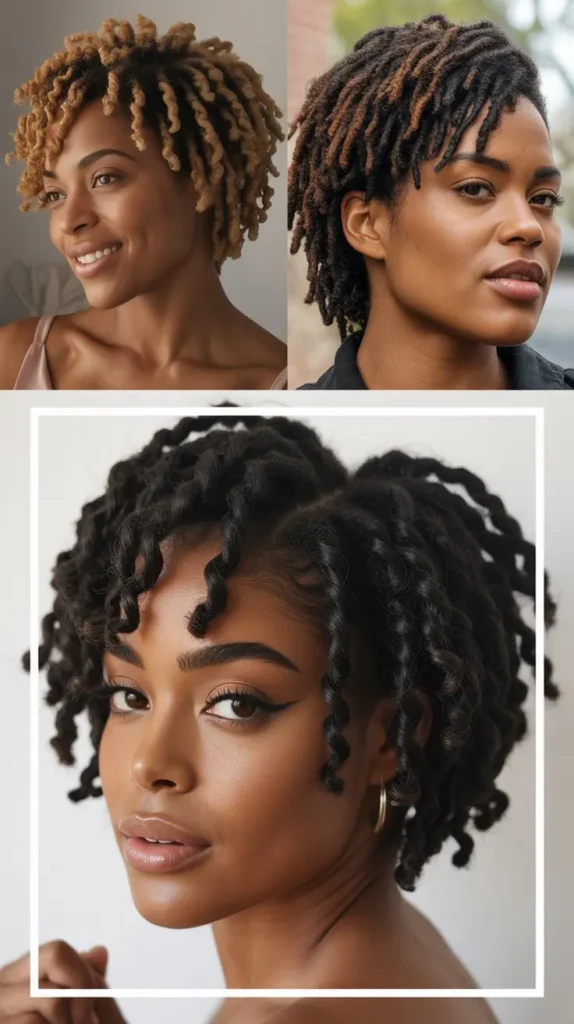 Coiled Short Locs