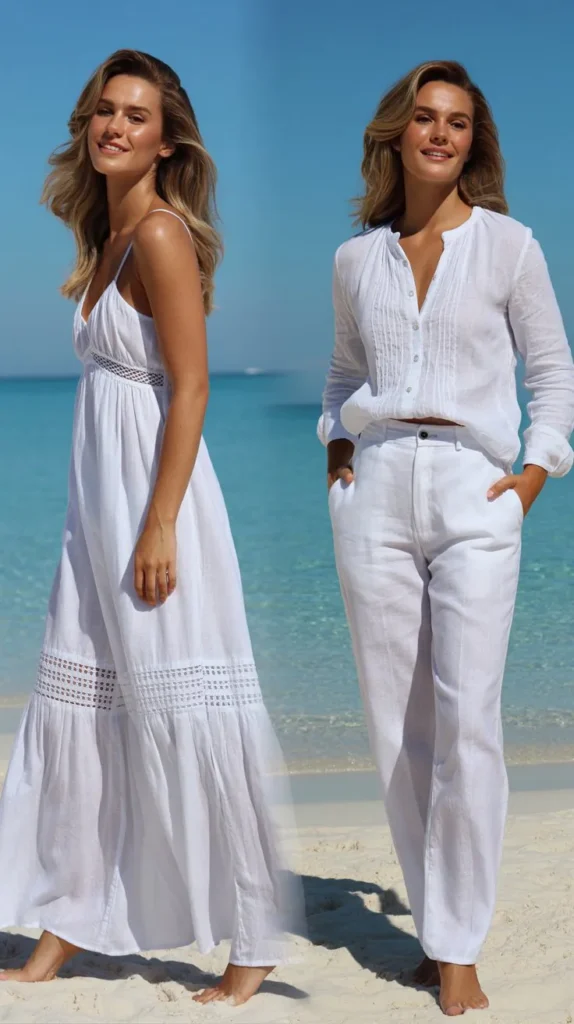 Monochrome White Summer Outfits