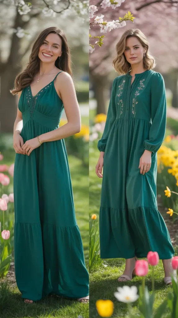 Green Maxi Dresses for Elegant Spring Fashion