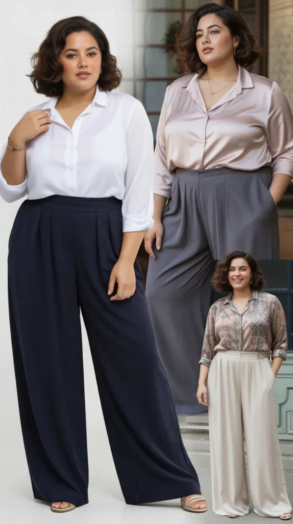 . Soft Blouse with Palazzo Pants