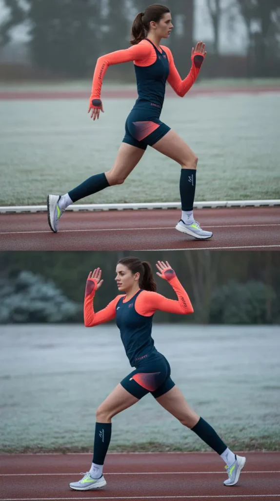 Hybrid Running Outfit With Arm Sleeves
