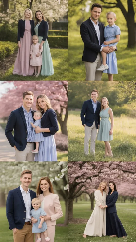 Navy Blue and Pastel Mix