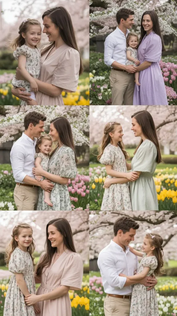 20. Floral Print Coordination for the Whole Family