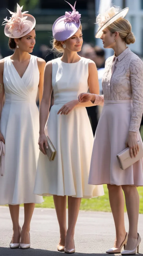 Classic White Dress Ensemble