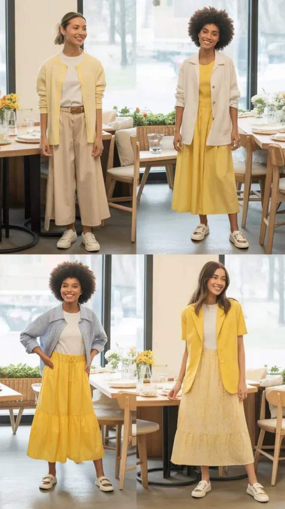 Casual Yellow Easter Brunch Looks
