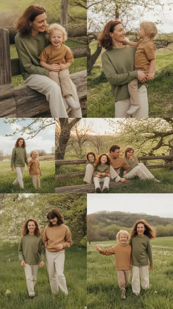 . Matching Earth Tone Outfits