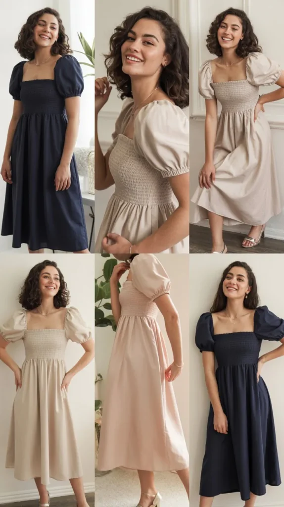  Smocked Graduation Dress