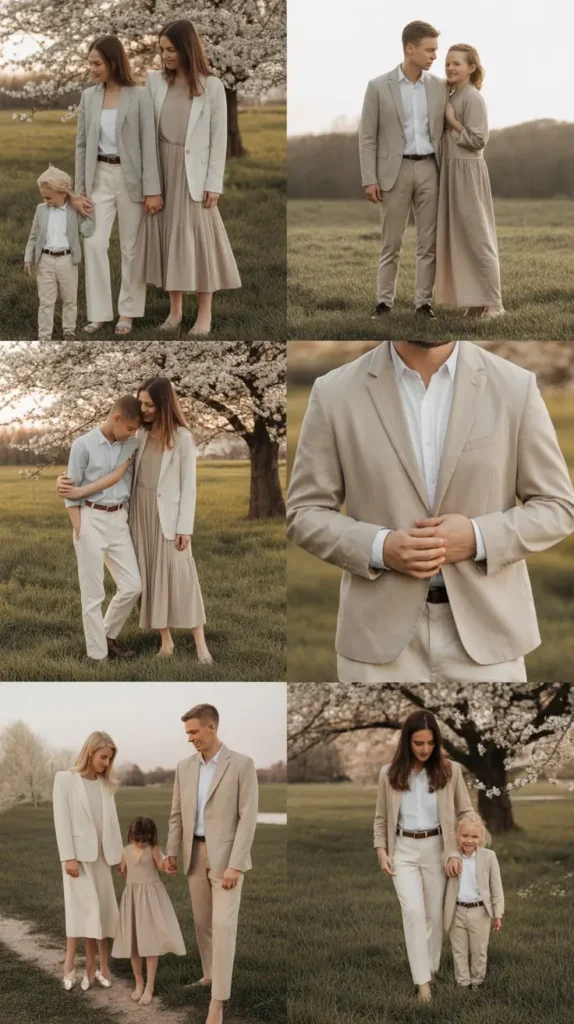 Neutral Monochrome Family Looks