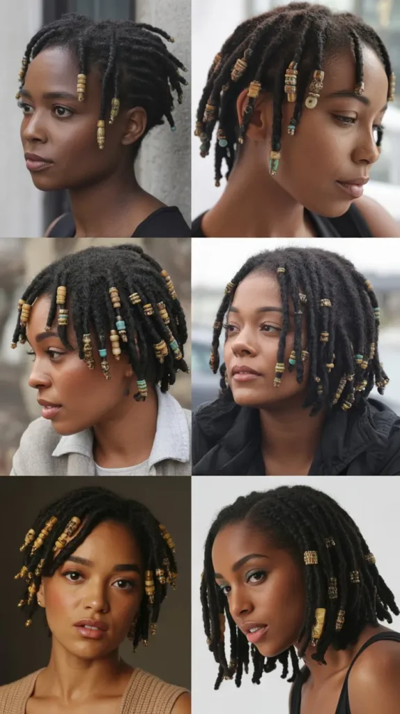  Locs with Beads and Accessories