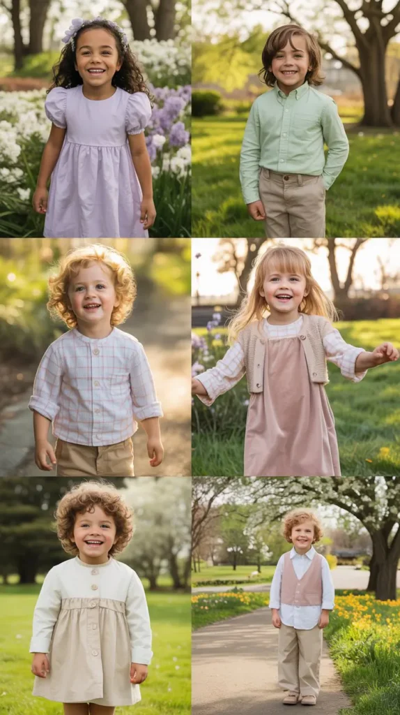 Coordinated Sibling Easter Outfits