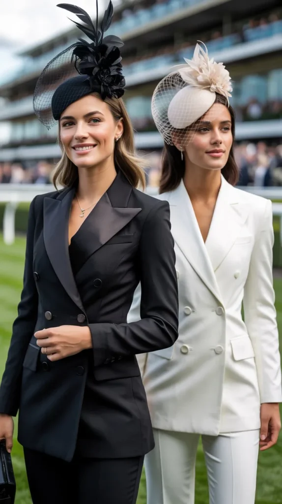  Bold Monochrome Power Suit