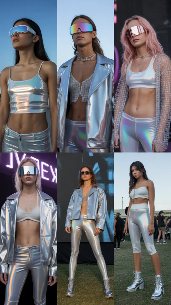 Futuristic Cybercore Looks