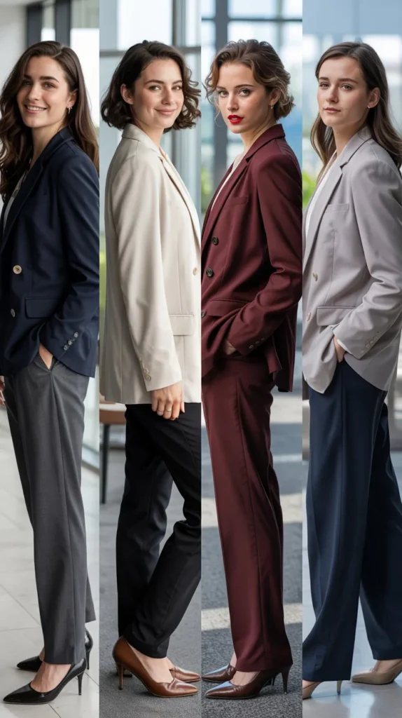 Classic Blazer With Tailored Trousers
