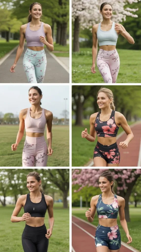 Floral Activewear for Spring Practice