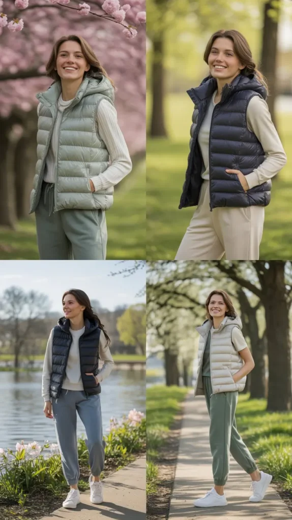 Puffer Vest With Joggers