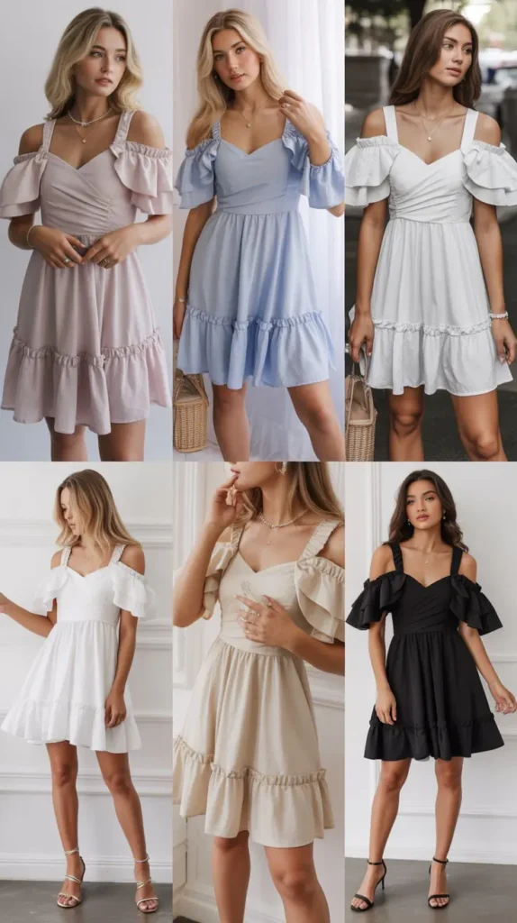 Ruffle Graduation Dress