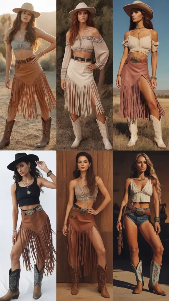  Fringe Skirt Festival Look