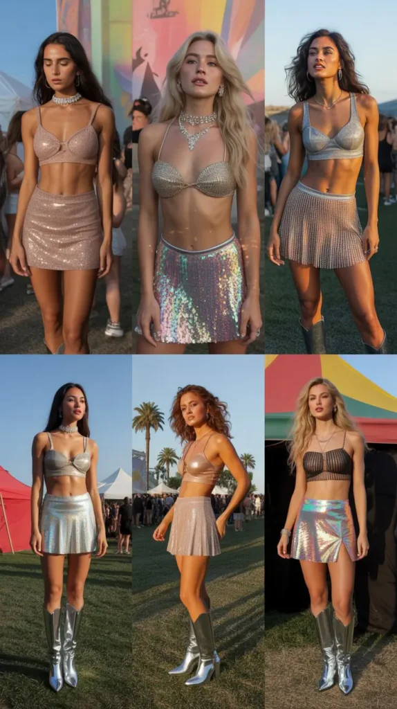 Glitter and Glam Festival Outfit