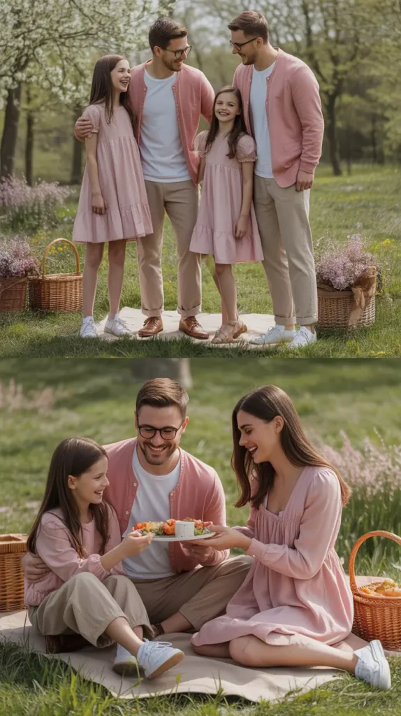 Casual Pink Easter Picnic Outfits