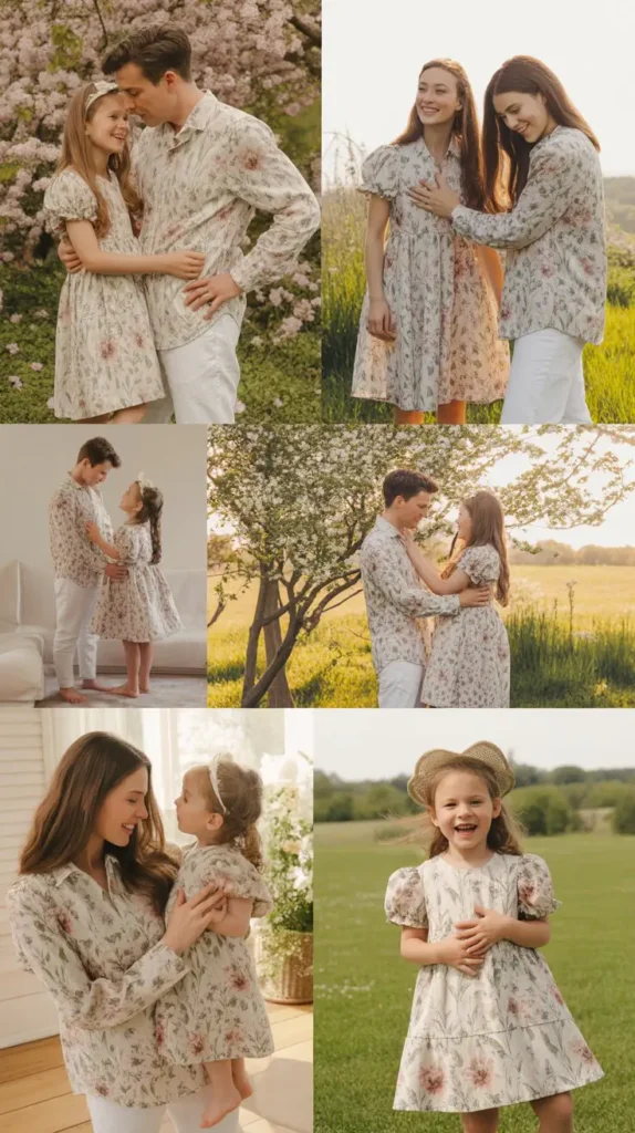 . Floral-Themed Coordination