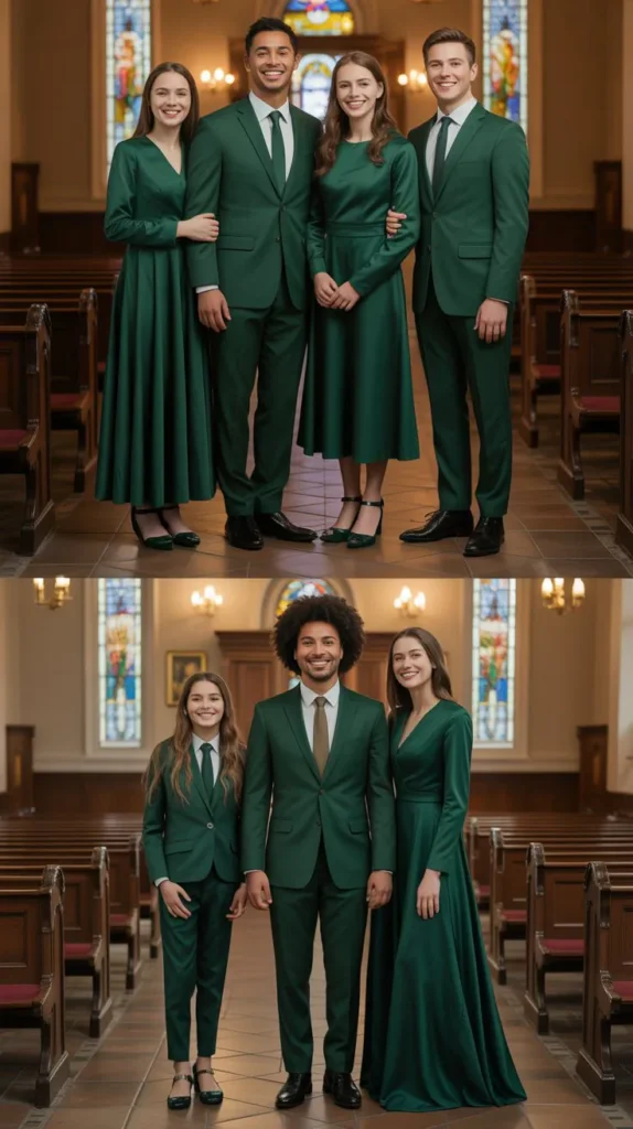 Dark Green Church Outfit Inspiration