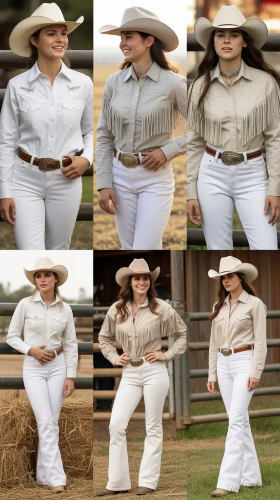 All-White Rodeo Elegance